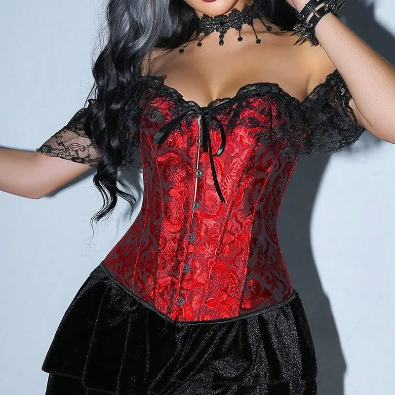 Lace Strap Court Style Shaping Top Tummy Control Waist Cincher Outerwear Trendy Shaping Slimming Tight Fishbone Underwear AYPC