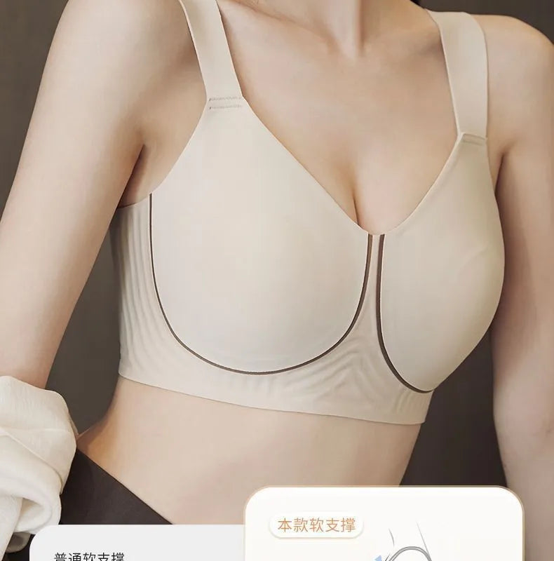 Curvy Minimizer Bra Anti Gravity Lift, Seamless Wireless Full Bust, Slimming Summer Lingerie Anti Sagging Sexy MOYISU Sexy Bra