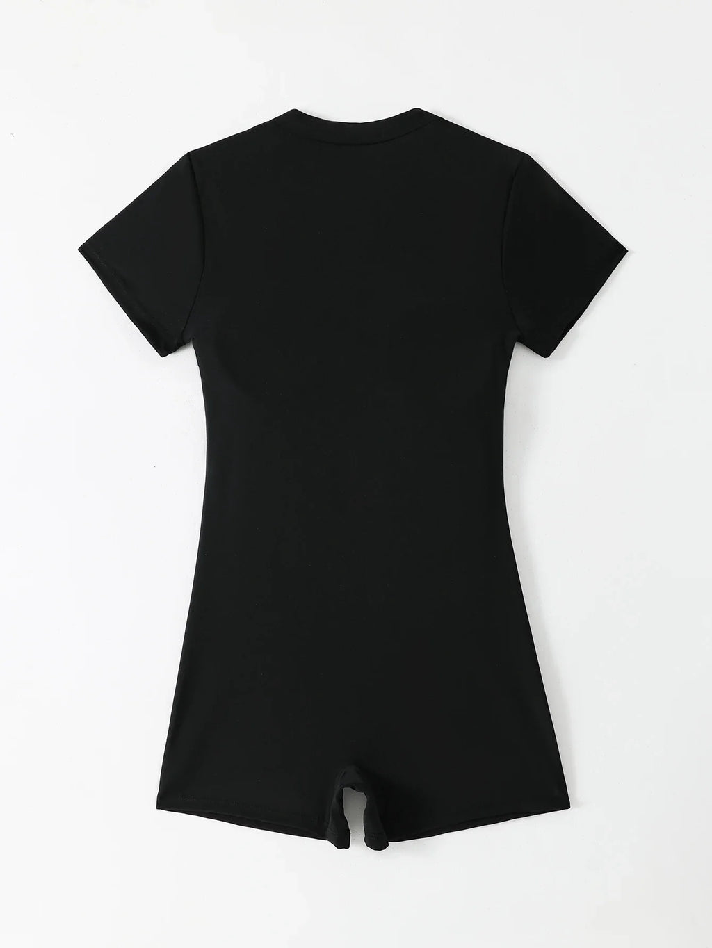 2026 Zipper Swimsuit One Piece Short Sleeves Swimwear Women Sexy Solid Bathers Bathing Swimming Swim Suit Female Beachwear