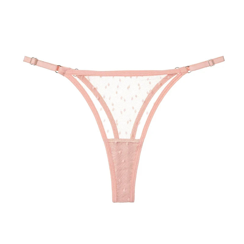 Sexy Girls G String Lace Panties Women Briefs Hollow Out Transparent Thong Thin Underwear Female Low Waist Lingerie Size S-XL