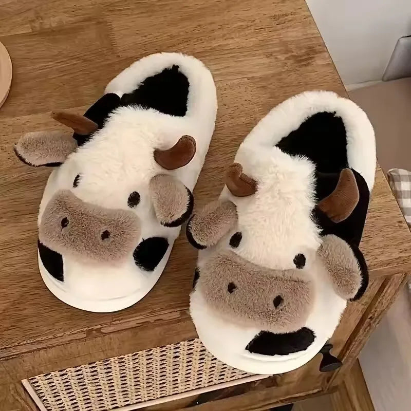 Halloween Christmas Cartoon Cow Kigurumi Unicorn Pajama Slipper Jumpsuit Women's Cute Zipper Hooded Sleepwear Onesies Winter