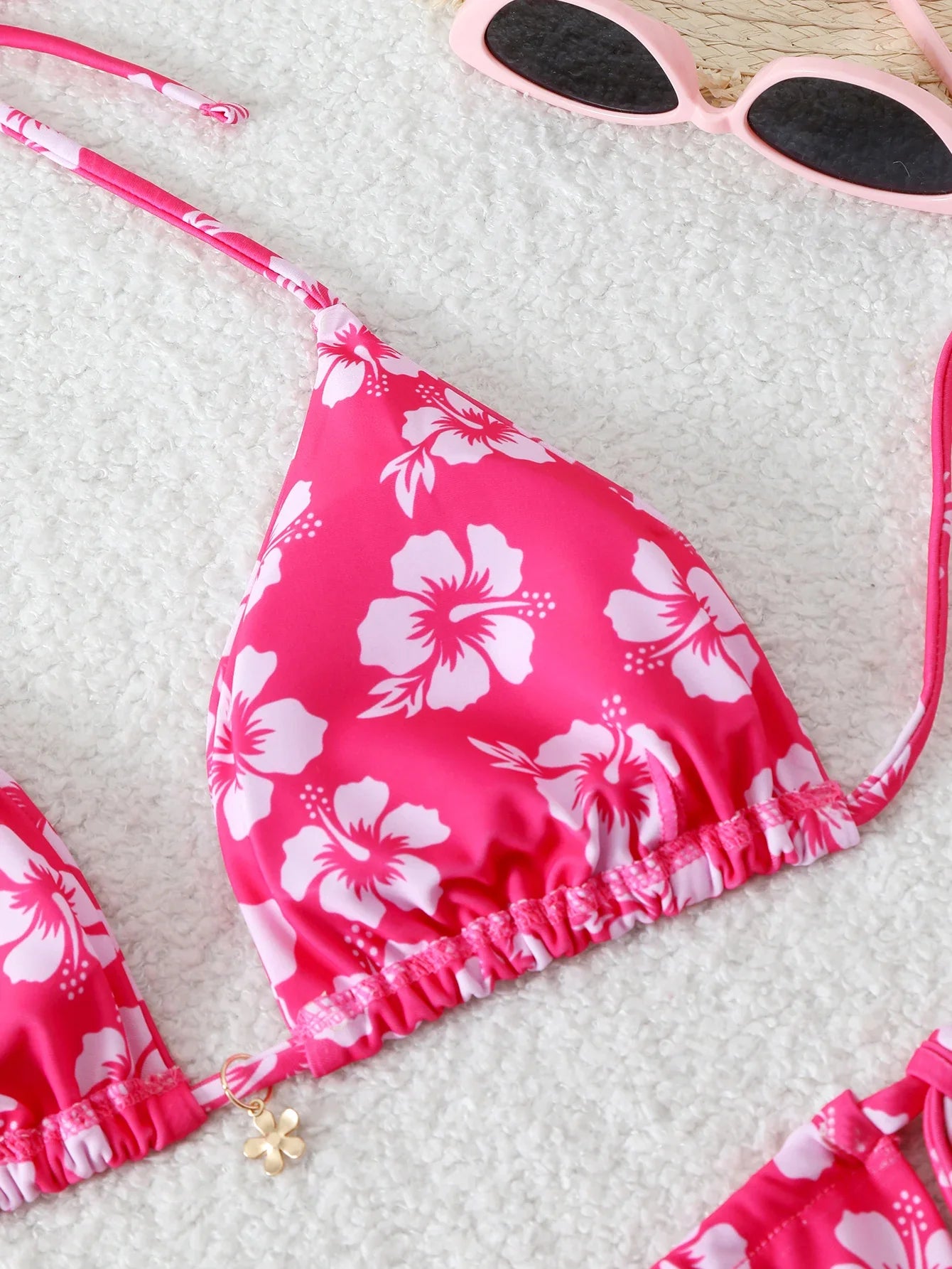 Triangle Halter Thong Bikinis 2026 Women Sexy Printed Swimsuit Floral String Swimwear Female Bathers Bathing Swimming Swim Suit