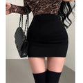 Korean Style Pure Desire Sexy High Waist Hip Enhancing Waist Slimming Anti-Exposure Bodycon Skirt Short Skirt Sweet AYE8