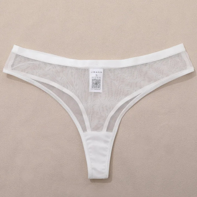 Toucheart Sexy Lingerie for Women Solid Color Mesh See-through Women's Plunge Underwear Suit Sexy Garters Lingerie 4-piece Set