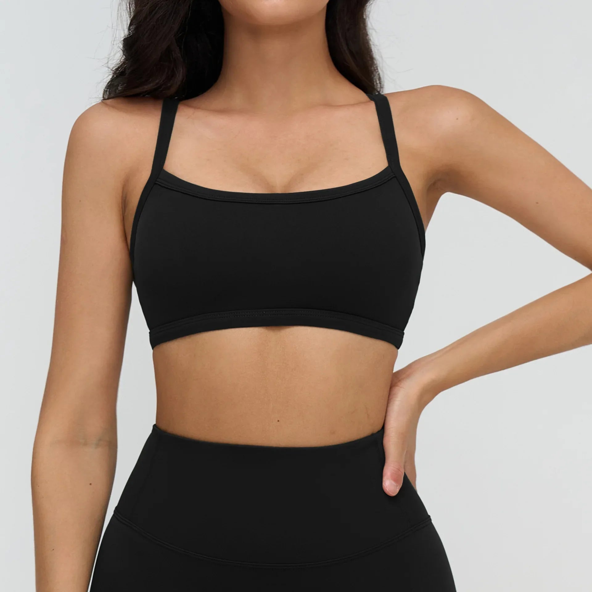 Beautiful Back Women Workout Bra Fitness Underwear Tights Yoga Vest High Strength Shockproof Gym Sports Top Push Up Chest Pad