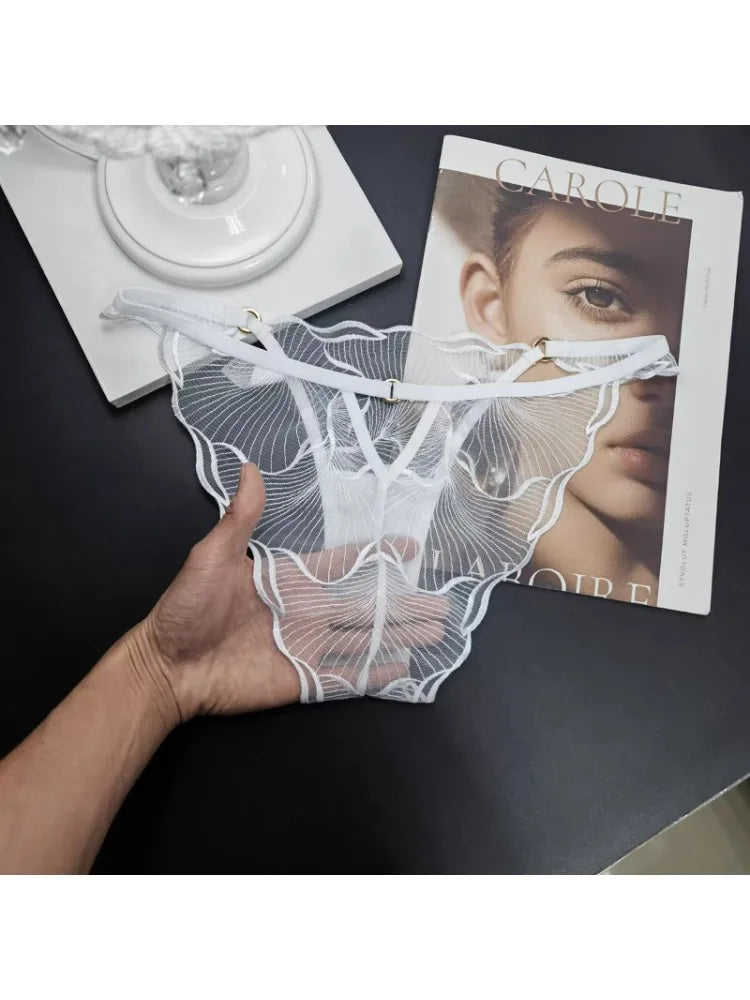 Summer Beachwear Lingerie Large Bust Minimizer Light Support Gathering Wirefree Anti-Sagging Comfort Bra Set AU MOYISU Panty F