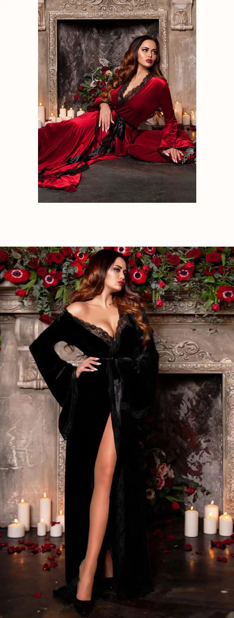 Ultra Long Morning Dress Gown Autumn Winter Velour Sleepwear Women Warm Bathrobe Kimono Sexy Lace Trim Nightgown Bride Homewear