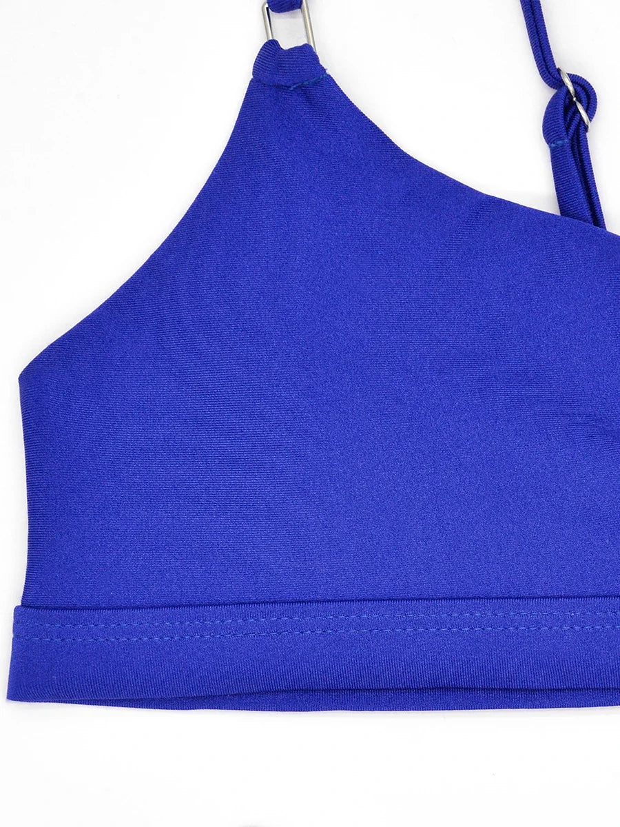 Hollow Out Bikini 2026 Solid Ring Link Swimsuit Women Padded Swimwear Female Bathers Bathing Swimming Swim Suit Beachwear
