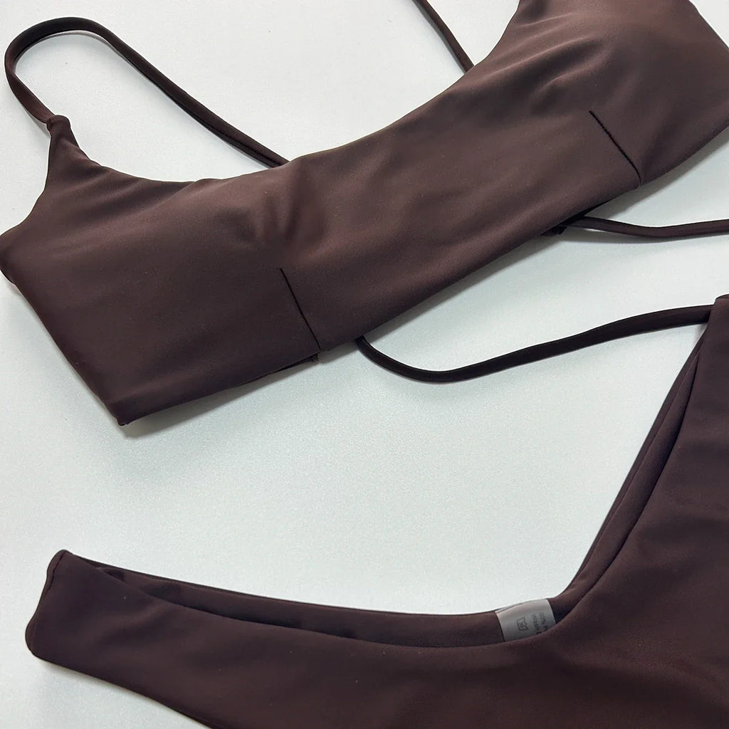 Push Up Bikinis 2025 Sexy Women Swimsuit Swimwear Female Bikini Set Bandage Biquini Bathing Suit Swimming Suits Beachwear