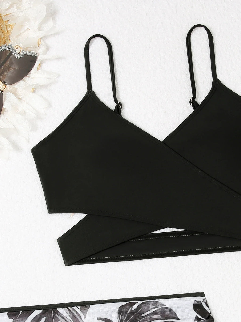 3 Pieces Bikini 2026 Women Black Swimwear Female Sexy Swimsuit With Beach Skirt Bathers Bathing Swimming Swim Suit Beachwear
