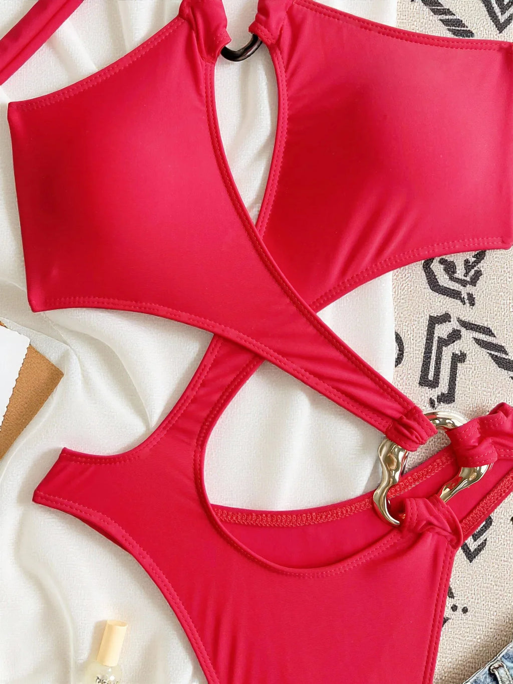 2026 Sexy Halter Tummy Cut Out Monokini Women Thong Swimwear One Piece Swimsuit Female High Leg Cut Bathing Suit Swim Bodysuit