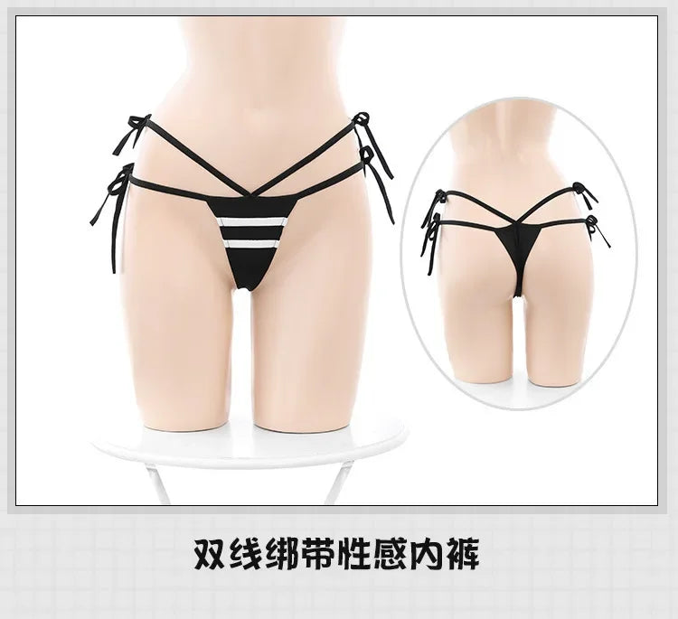 Japanese Anchor Live Show Bunny Girl Bodysuit Cosplay Costume Women Sexy Lingerie Set Teddy Bodystocking Rabbit Outfits