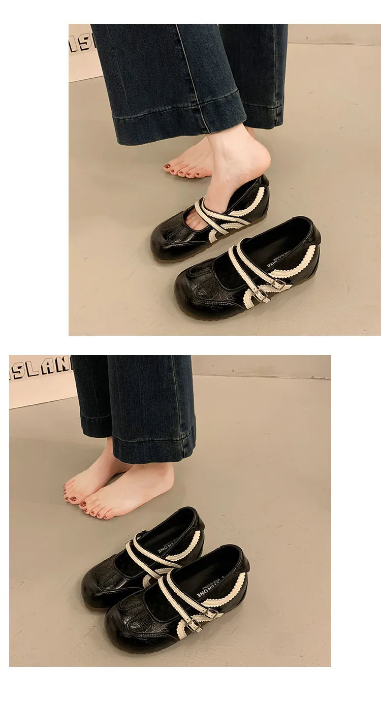 Women's Retro Elegant Shallow Mouth Casual Wedge Heel Mary Jane Shoes  Autumn New Fashion Versatile Comfortable Single Shoes