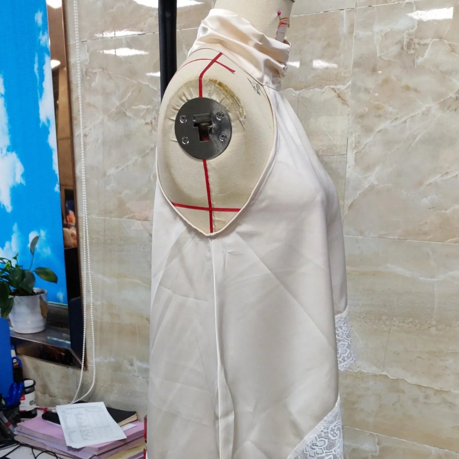Solid Color Satin Halter Neck Vest for Women Summer Sleeveless Open Back Irregular Lace Hem Tank Tops