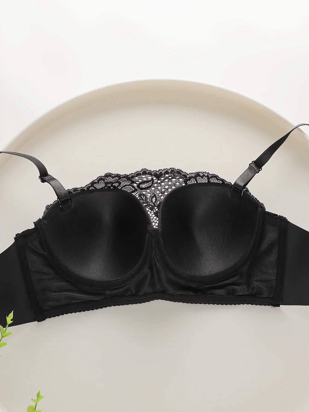 New black full cup lace shoulder strap detachable bra Pull up bra strapless bra wrap up braissere sexy Lingerie J2805