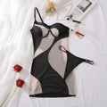 2025 Summer New Sexy Bag Hip Tank Mini Dress Fashion Slant Shoulder Pure Desire Mesh Temptation Dress Elegant 2025 New Tops VEP8