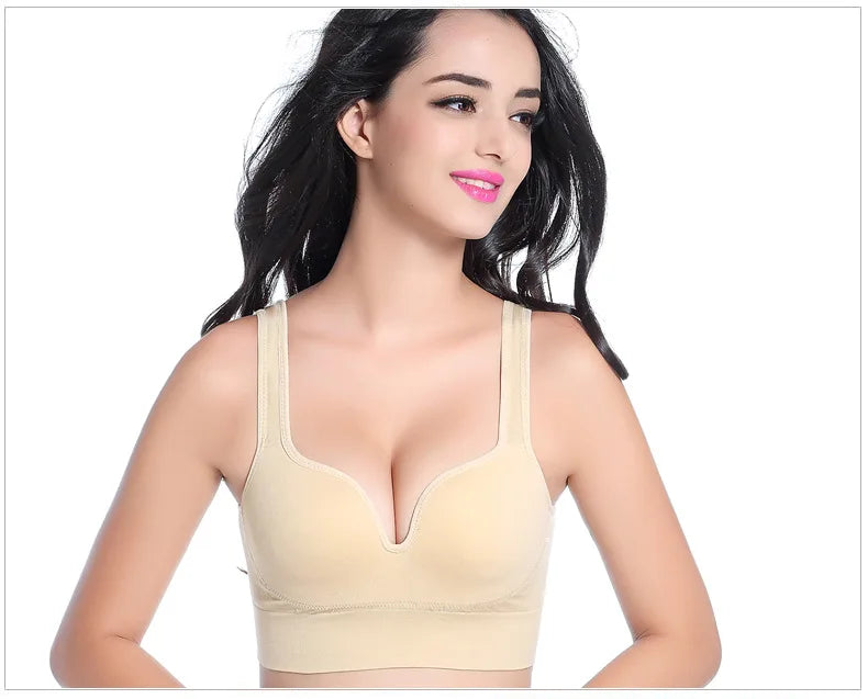 Sexy 3D Sports Bra Women Push Up Seamless Underwear Yoga Fitness Shockproof Vest Crop Tops Female Sujetador Sport Bras for Women