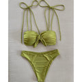 Sexy Halter Micro Bikini 2024 Women Swimsuit Female Swimwear Thong Bikinis Set Brazilian Beach Wear Bathing Suit Biquini