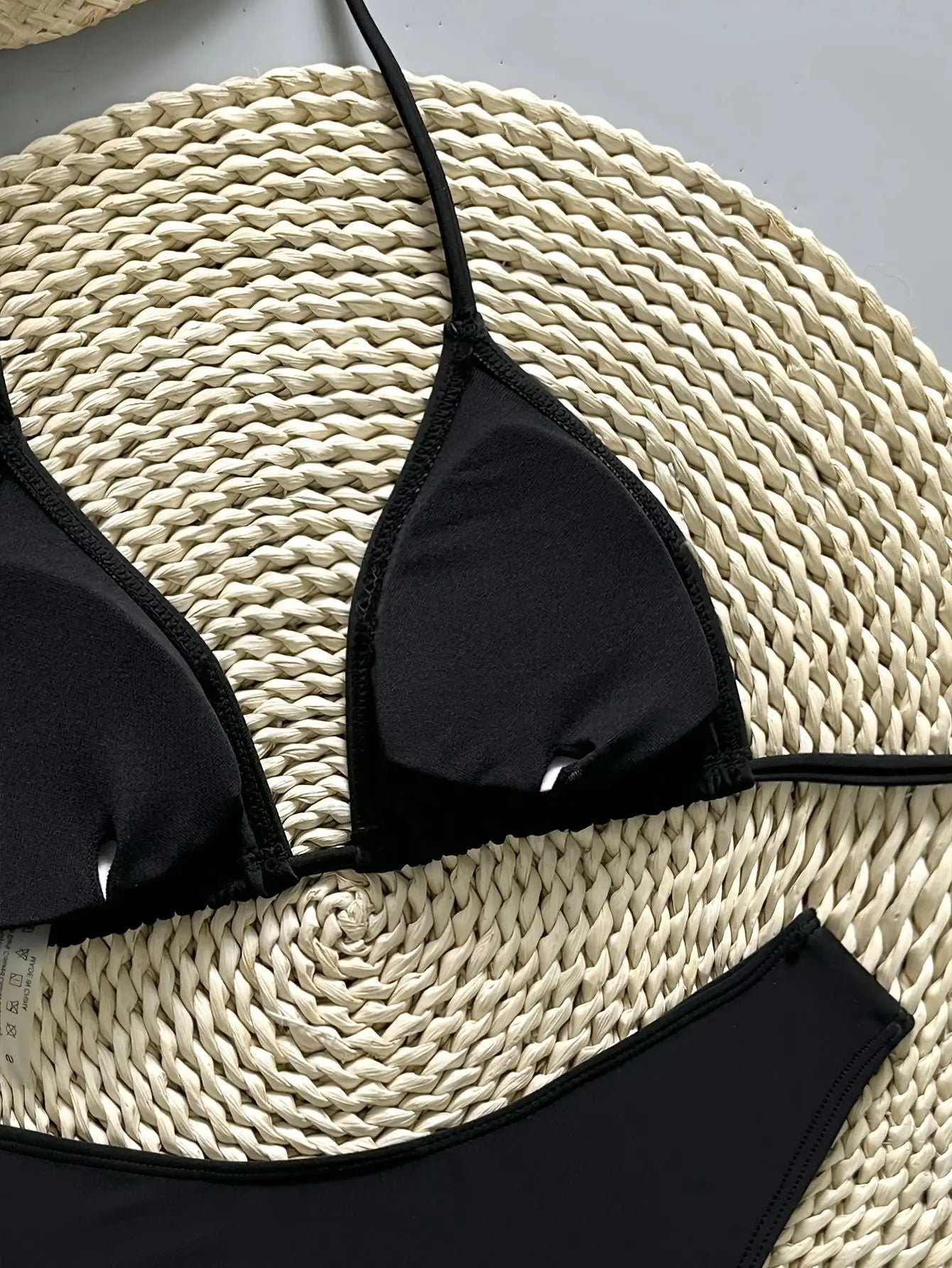 Luxury Black Diamond Bikini Set 2026 Women Halter Push Up Bra High Waist Swimsuit Beach Bathing Suit Holiday Swimwear Large Size