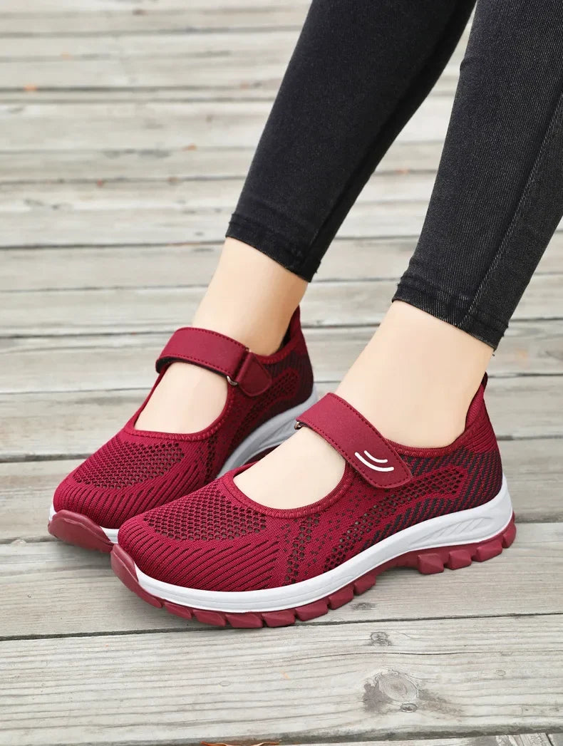 Women Shoes Breathable Vulcanized Shoes Purple Women Sneakers Fashion Breathable Mesh Casual Walking  Women Work