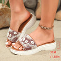 2026  New Series Flat Bottom Leaky Toe with Water Diamond Decorative Slippers Fashion and Comfortable Women's Slippers