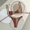 2026 New Sexy Printed High Leg Cut Bikini Female Swimsuit Women Swimwear Two-pieces Bikini set Bather Bathing Suit Swim V8030