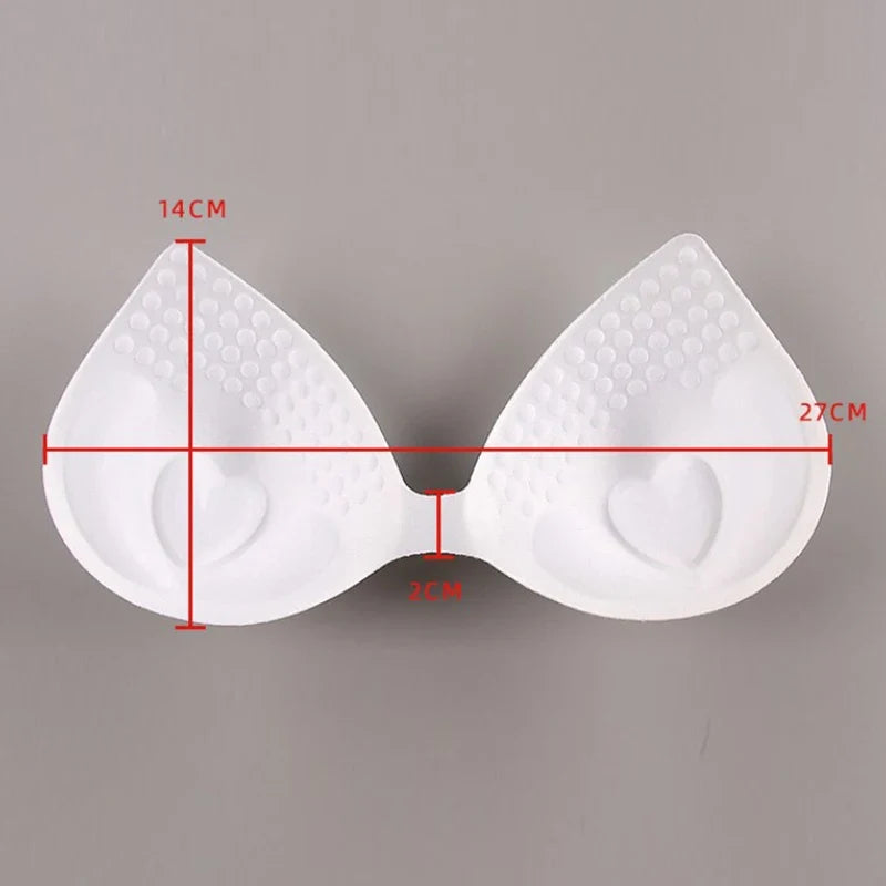 Swimsuit Padding Inserts Women Clothes Accessories Foam Triangle Sponge Pads Chest Cups Breast Bra Inserts Chest Pad