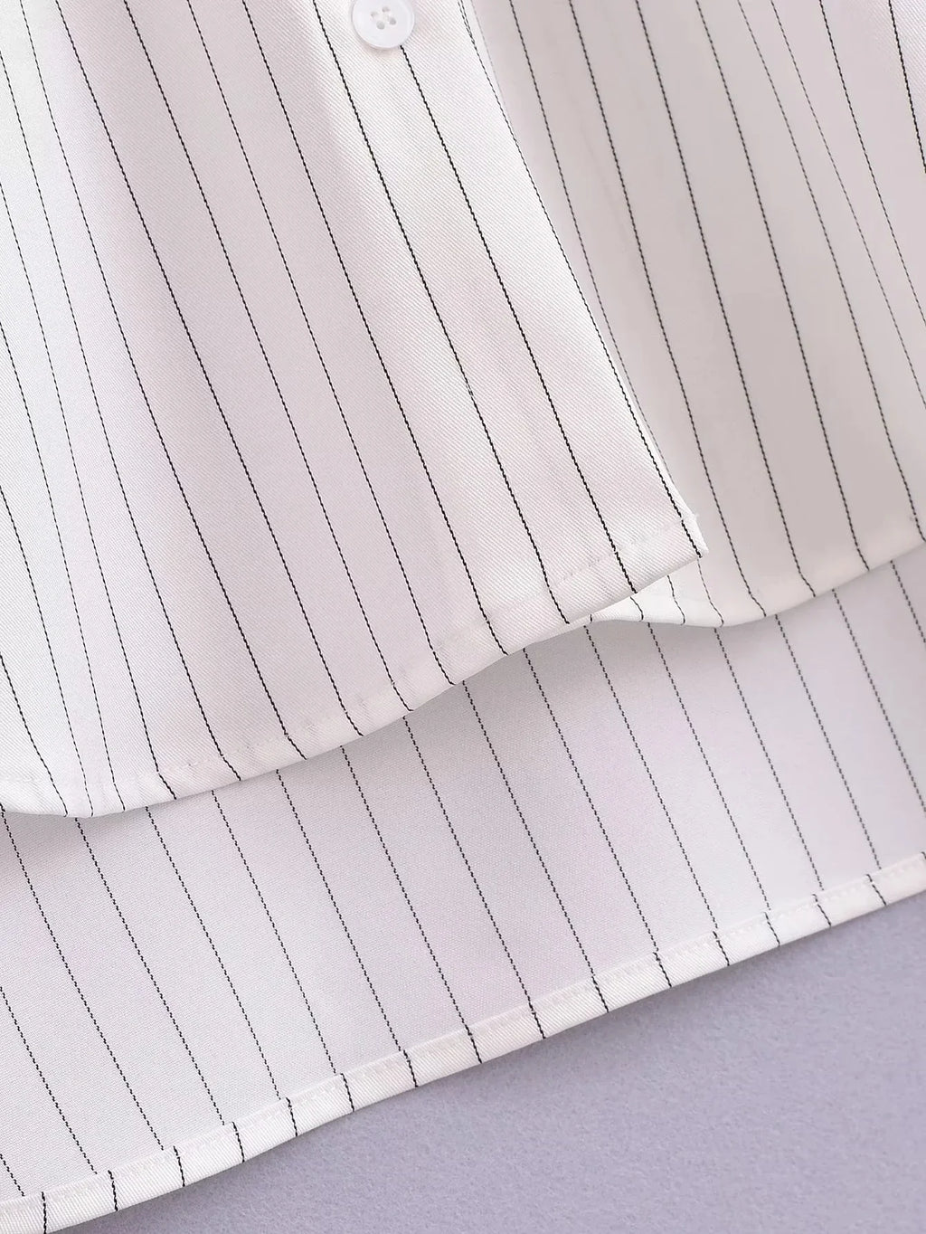 Foridol White Stripe Shirt Dress Women Autumn Spring Slit Casual Oversize Single Breasted Turn Down Collar Short Summer Dress