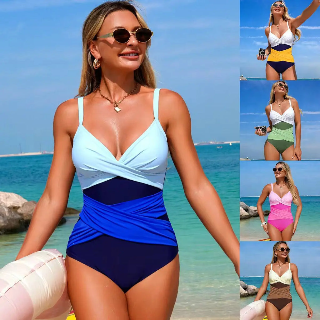 One Piece Swimsuit 2026 New Halter Push Up Swimwear Women Swimsuit Bathing Suit Beachwear Monokini Female Swimming Suits