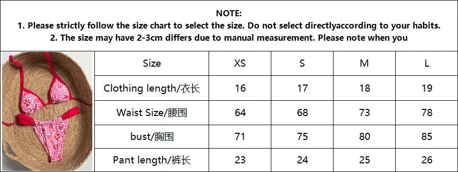 2026 Summer Women's Micro Bikini Set Floral Print Push Up Thong Bathing Suit Beachwear Sexy Halter Lace-up Swimsuit Holiday Look
