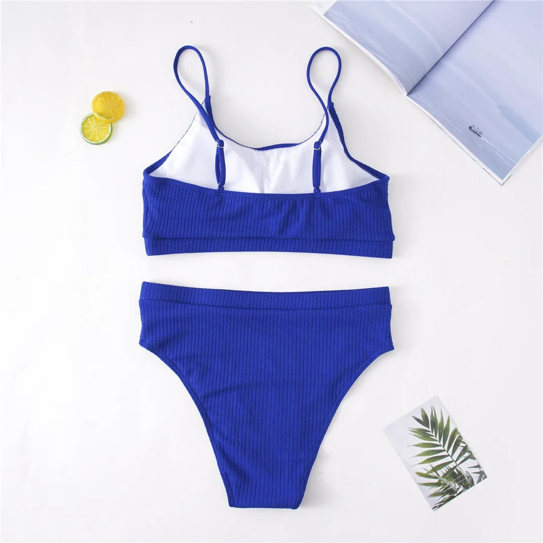 0XL - 4XL 7 Colors Bikini Plus Size Large Size Swimwear Women Swimsuit Female Two-Pieces Bikini Set Bather Bathing Suit V3774B