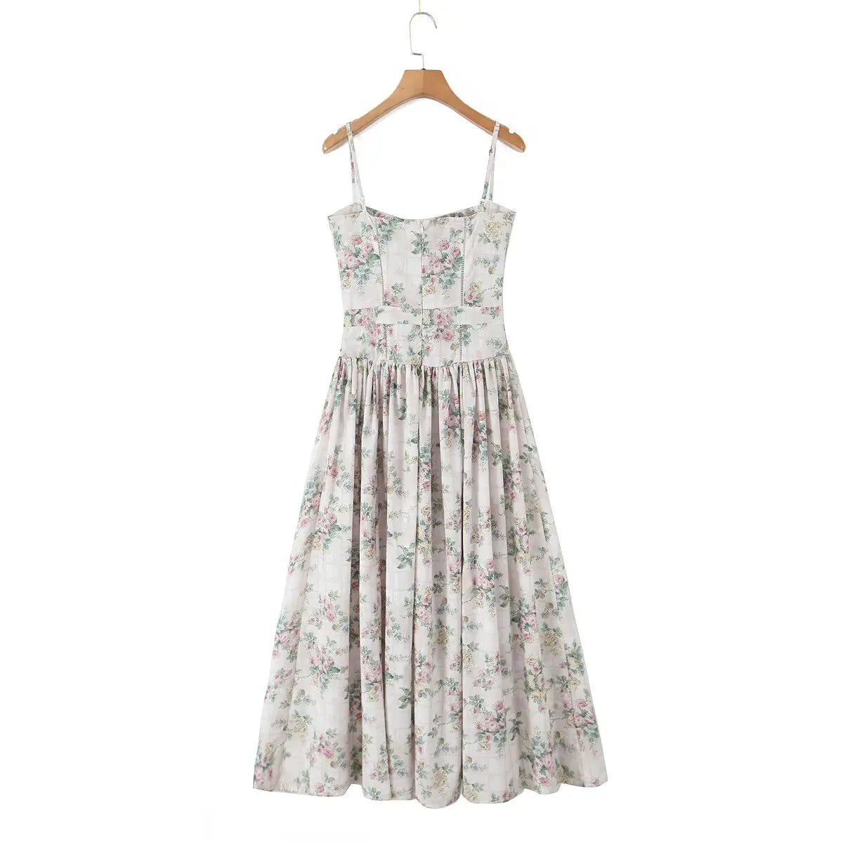 Summer Spring Floral Printed Women's Dress Elegant Retro Boho Party Dresses Elegant Vinatge A-line Maxi Vestidos 2025 New In