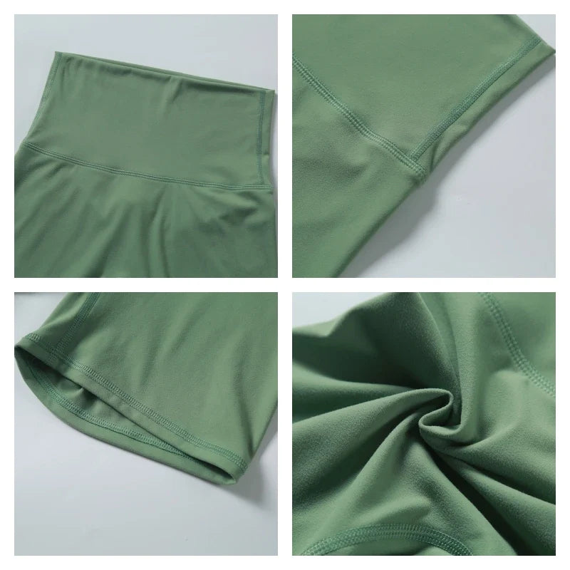 Hearuisavy Summer Soft Yoga Shorts Buttock Lift Gym Leggings Women High Waist Sports Shorts Women Running Workout Shorts Female
