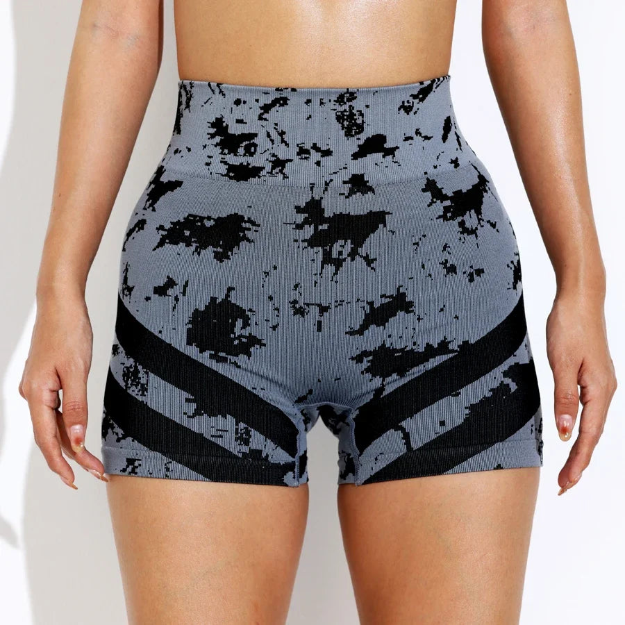 Women High Waist Yoga Shorts Workout Leggings Fitness Sportswear Gym Running Activewear Tummy Control Breathable Sports Clothing