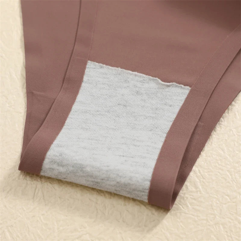 8Pcs/Set Seamless Thong Women Invisible Thin Strap Low Waist High Stretch Flexibility Panties Sexy Underwear Briefs T-back