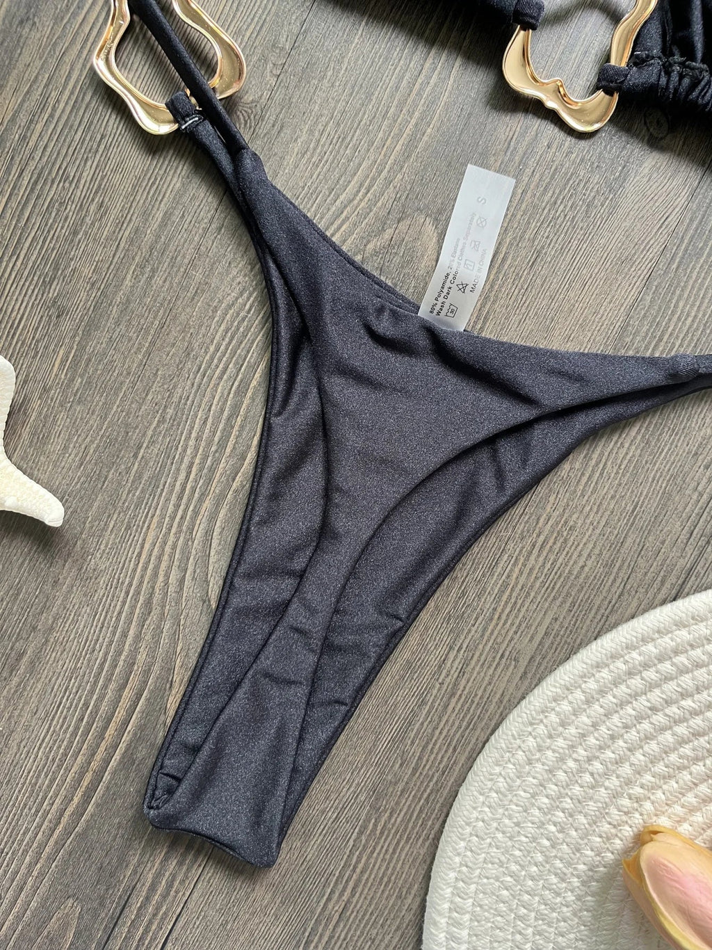 New Sexy Bikini Solid Color Lace-up Split Two-piece Swimsuit for Women