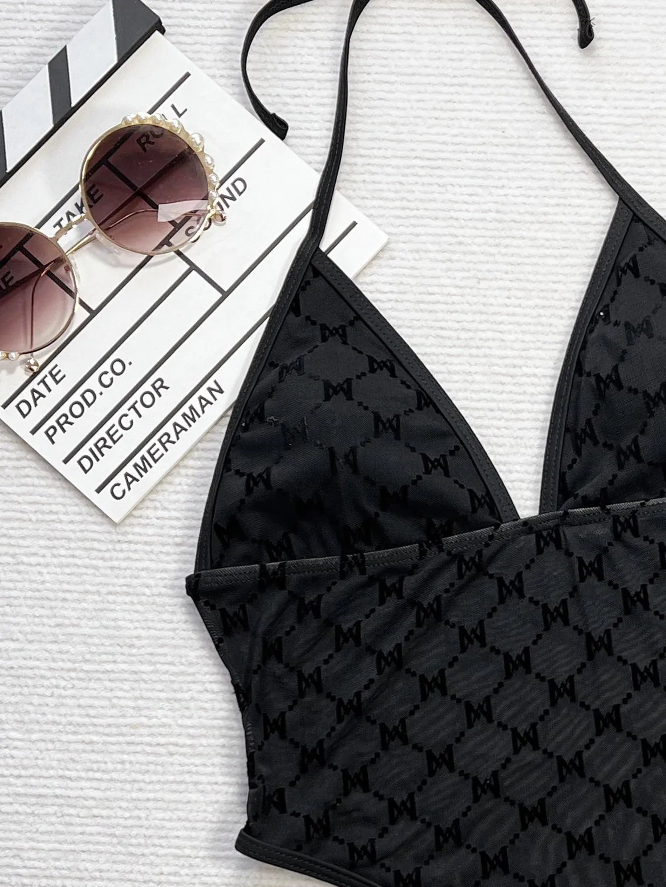 DEKA New High Cut Leg Swimwear Halter Mini Micro Thong Women One Piece Swimsuit Female Monokini Padded Bather Bathing Suit Swim
