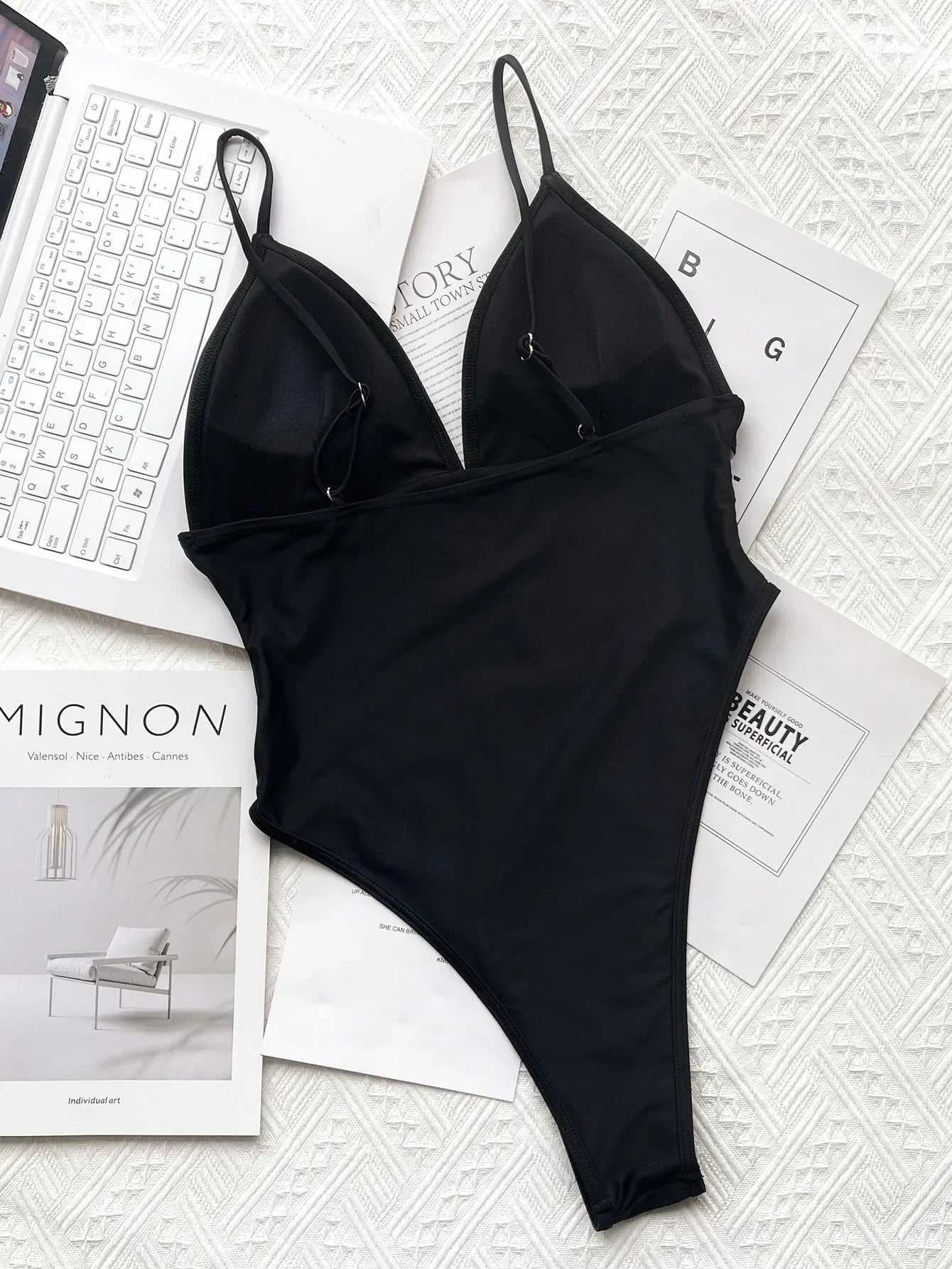 2026 Sexy One Piece Swimsuit Swimwear Women Black Perspective Mesh V-neck One-piece Bathing Suit Beachwear Maillot De Bain Femme