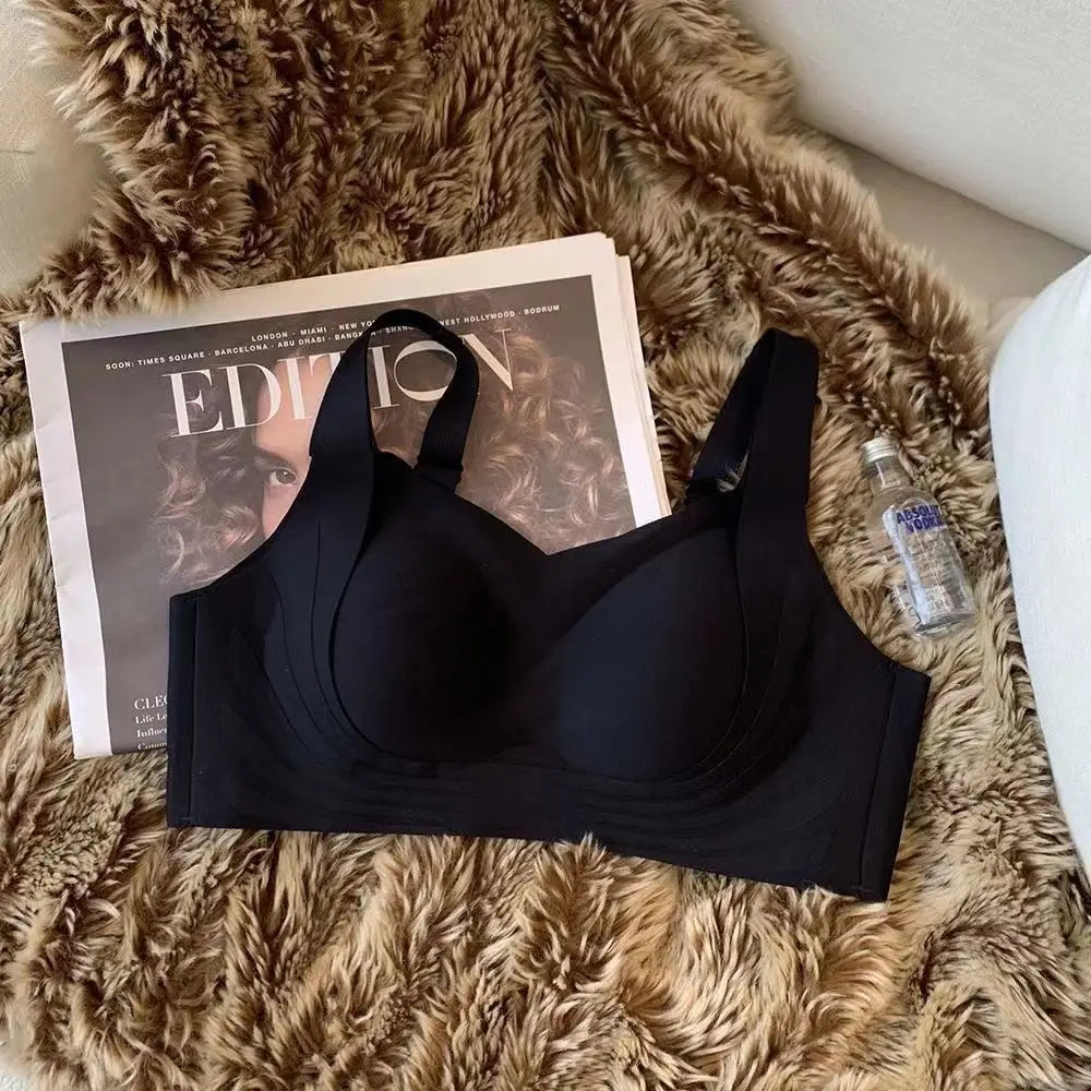 Wing Pattern Seamless Push Up Bra Women's Non-wire Bra U-Back Invisible Brasiere Sexy Lingerie Comfort Underwear Intimates M-XXL