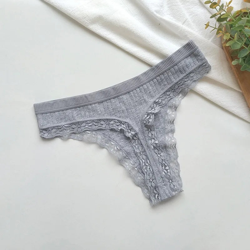 3Pcs/Set Cotton Panties Women G-string Female Underpants Sexy Lingerie Seamless Underwear Low Rise Panties M-XL Intimates