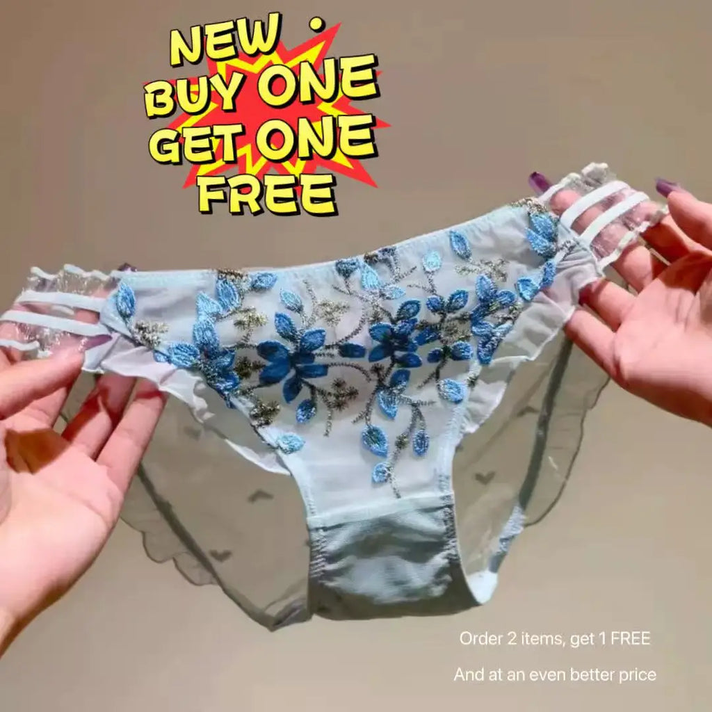 Women's low-waist underwear transparent breathable quick-drying girl's briefs