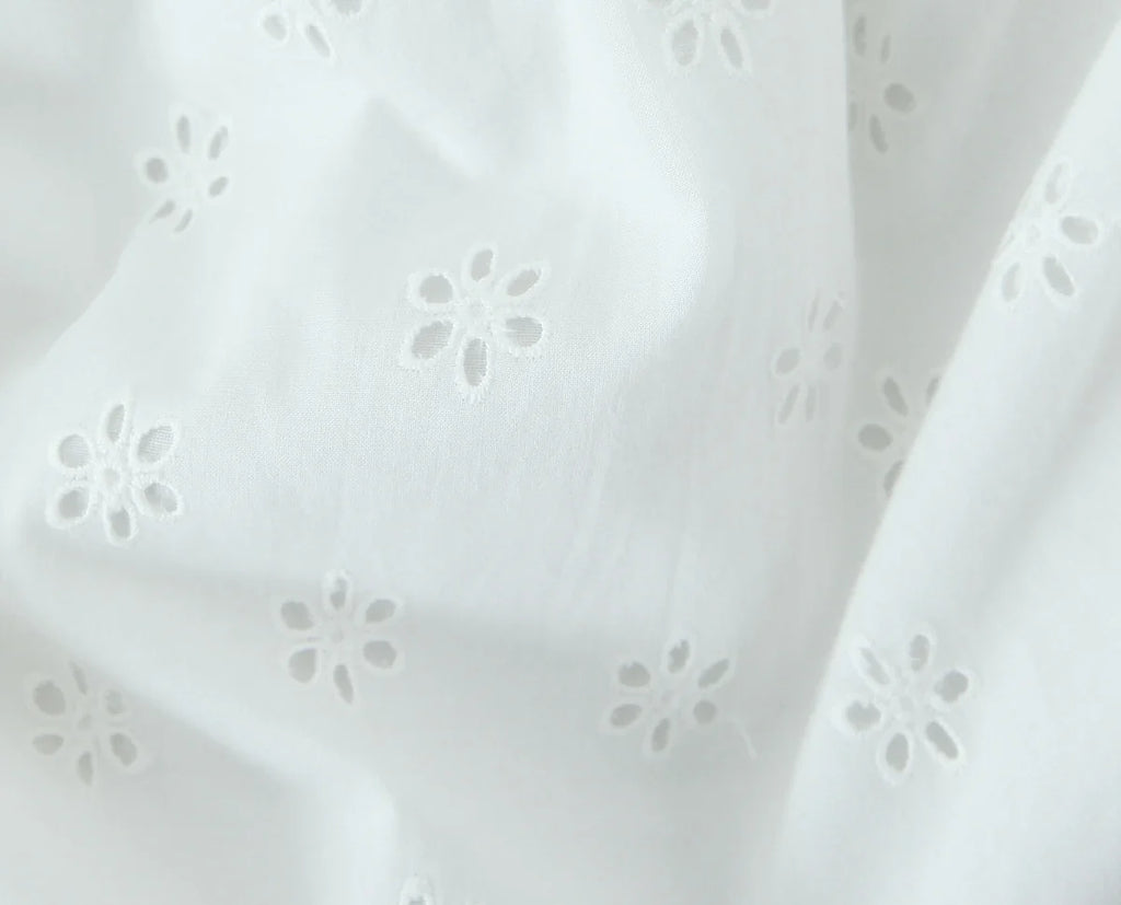 Foridol White Cotton Summer Women's Dress 2025 Off Shoulder Strapless Mini Beach Dress Casual Flower Embroidery Drawstring Dress