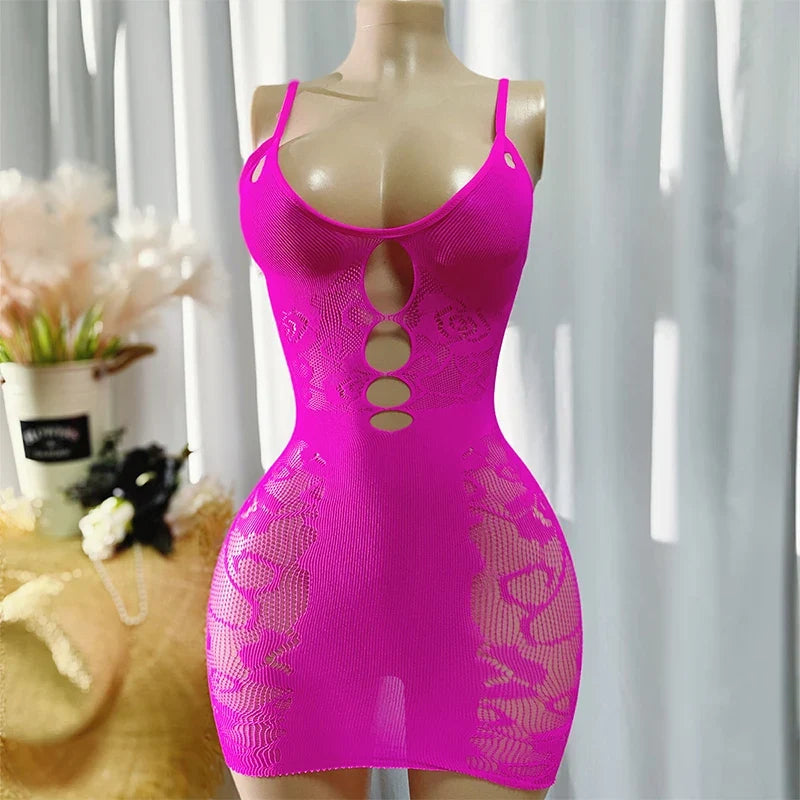 1PC See Through Fishnet Tassel Dress Women Sexy Hollow Out Beach Cover Up Summer Swimwear