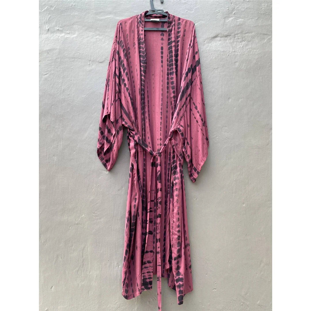 New 10 Colors Printed Long Sleeve With Belt Tunic Beach Cover Up Cover-ups Beach Dress Beach Wear Beachwear Female Women V4521