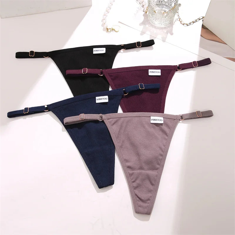 S-XL Cotton Thongs Women Sexy Low Waist T-Back Underwear Ladies Bikini Panties Comfortable Cotton Underwear G-string Lingerie