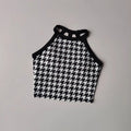 New High-end Yoga Lingerie Women's One-piece Fixed Cup Shock-proof Underwear Gathering Sexy Printed Wide Shoulder Strap Vest