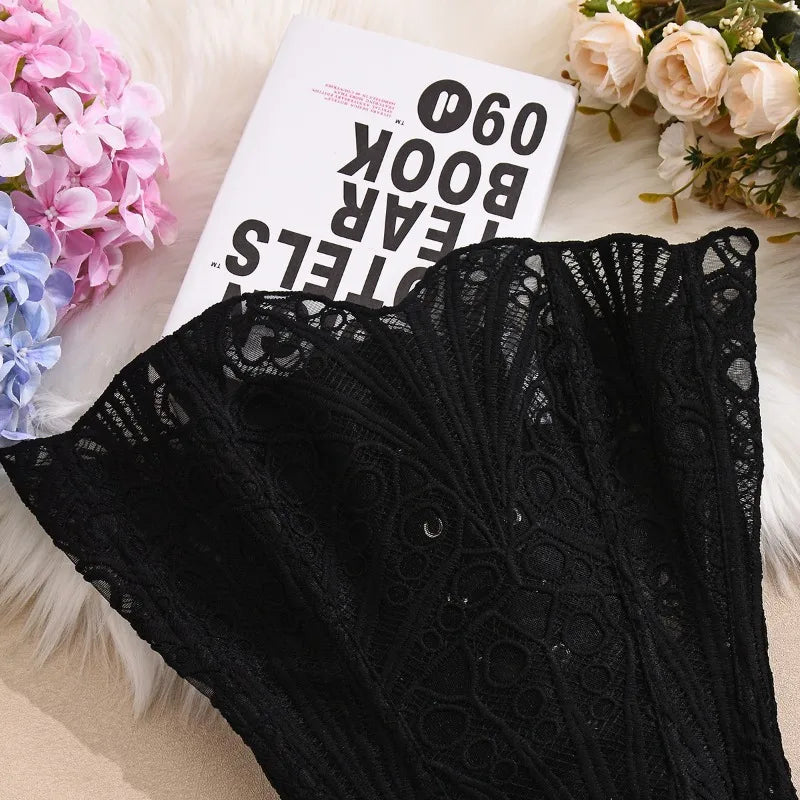 Toucheart Hot Girl Suspender Sexy Top with Fishbone Corset Intimate Hollow See-through Lace Classic Romantic Retro Palace Corset