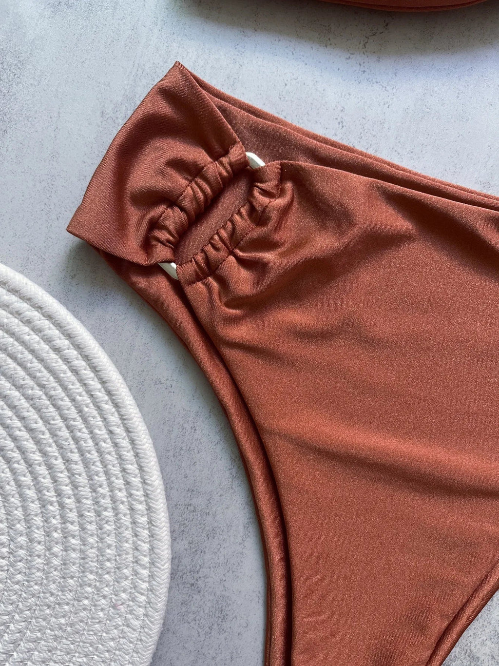 Shiny Sparkling U Shaped Female Swimsuit High Waist Bikini Women Swimwear Two-pieces Bikini Set Pool Bathing Suit Swim Beachwear