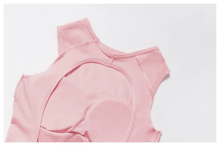 New Seamless Yoga Jumpsuits Sports Fitness Hip-lifting Backless Shorts One-piece Workout Gym Leggings Tracksuits for Women