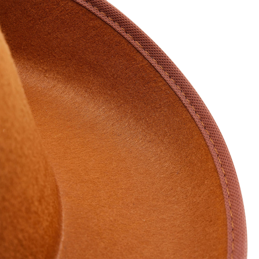 Women Men Cowboy Hat Classic Roll Up Brim Fedora Cowgirl Hat Western Retro Sun Cap Stage Performance Hat